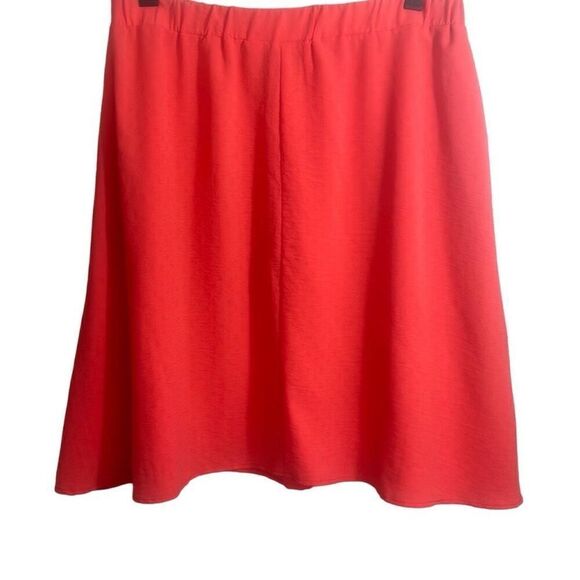 Soho rich coral orange swing skirt with pockets and stretch waist XL - Picture 3 of 8